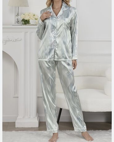 муслиновые пижамы бишкек: Пижама, Атлас, Китай, Для невесты, На пуговицах, L (EU 40)