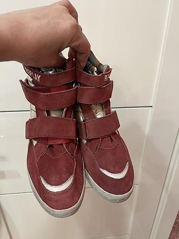 Другая женская обувь: Набор женской обуви. 1) Кеды/сникеры REPLAY - Цвет: бордовый с белыми — 9