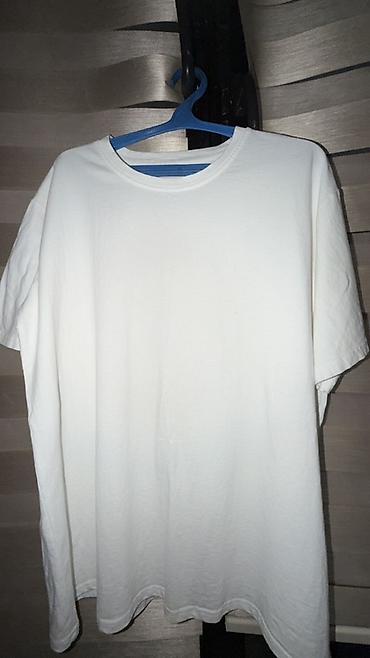 pull and: Базовая белая футболка унисекс 4xl - Крой: классический, свободная — 1