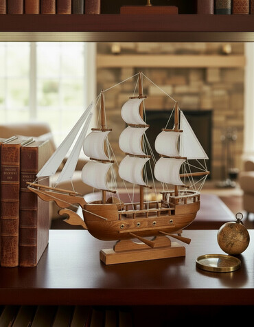 Gəmi modelləri: Əl işi olan bu taxta gəmi modeli, dəniz mövzularını sevənlər üçün -da lalafo.az — 4 Gəmi modelləri: Əl işi olan bu taxta gəmi modeli, dəniz mövzularını sevənlər üçün — 4