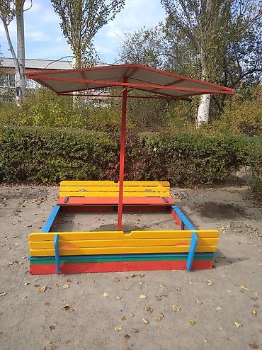 детский песок: Закрывающиеся песочницы с грибком! с шатром ! открытые, и высокие — 2