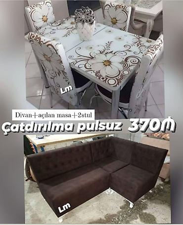 metbext divan: Mətbəx dəsti Qiymət : 370₼ Divan:1.20x1.70 . Masa açılan: 70×1.10 — 1