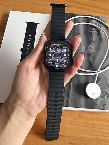 Apple Watch: Apple Watch Ultra 3, 49 мм, чёрный титан, Ocean Band, месяц, полный — 4
