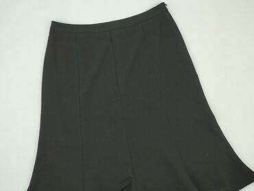 spódnice midi czarne z rozcięciem: Skirt, L (EU 40), condition - Very good