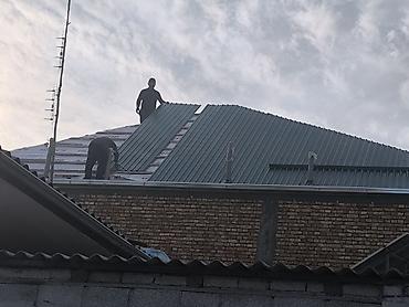 Потолочные работы: Реечный подвесной потолок для улицы/крыльца с декоративным карнизом и — 13