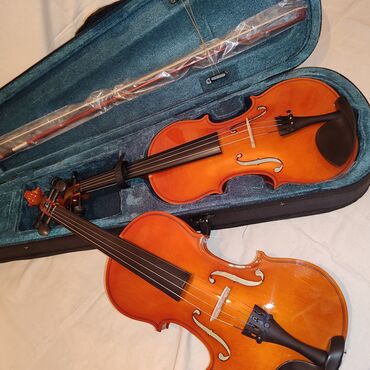 скрипка обучение: 🎻 Скрипка 4/4 — отличное состояние! В комплекте: смычок, канифоль