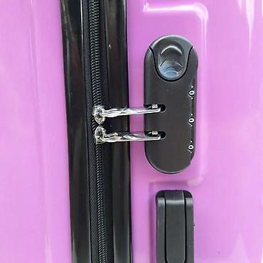 Rančevi, torbe i koferi: Dečji kofer na točkiće – jednorog motiv - Tvrda školjka u ljubičastoj — 7