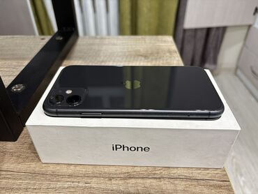 Apple iPhone: IPhone 11, Б/у, 128 ГБ, Черный, Коробка, 69 %