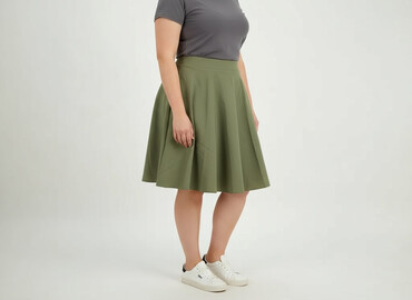 spódnice za kolano obcisła: Aga, Women`s skirt, size 7XL