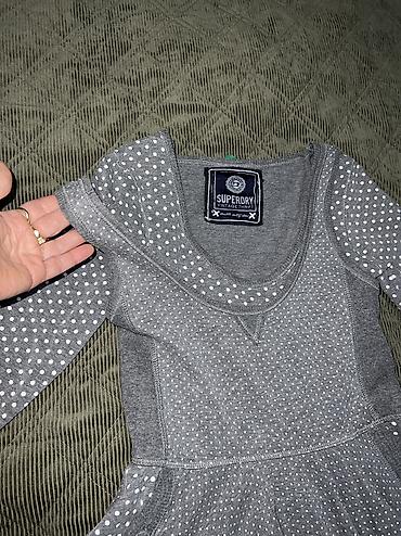 stradivarius s: SUPERDRY haljina vel.S neobičnog kroja sa 3/4 rukavima.Bez ikakvih — 3