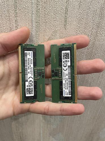 notebook ram: Operativ yaddaş (RAM) Samsung, 16 GB, > 4000 Mhz, DDR5, Noutbuk üçün, İşlənmiş — 3