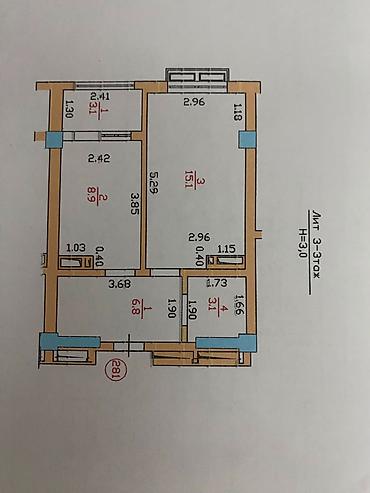 Продажа квартир: 1 комната, 37 м², Келечек ж/м Элитка, 3 этаж, Евроремонт — 3