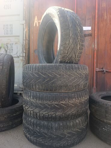 покупаем шины бу на переработку цена: Шиналар 245 / 60 / R 18, Кыш, Колдонулган, Комплект, Жеңил унаалар, Nokian