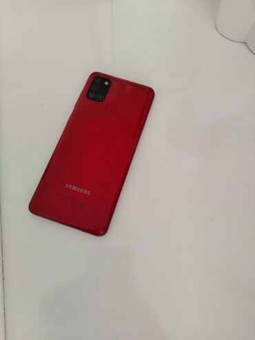 ucuz samsung telefon: Samsung Galaxy A21S, цвет - Красный