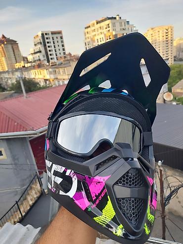 Moto geyim: Off-Road (Cross) Moto kask satıram Məhsul yenidir, istifadə — 4