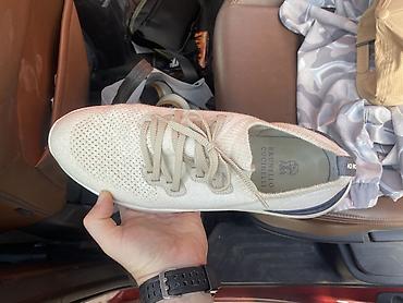 clarks обувь: Мужские кроссовки, 45, Brunello Cucinelli, Б/у, цвет - Бежевый, Самовывоз — 3