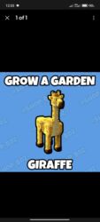heyvanlar ucun bit dermani: Grow a Garden oyun üçün rəqəmsal petlər paketi Tərkib: - Giraffe —