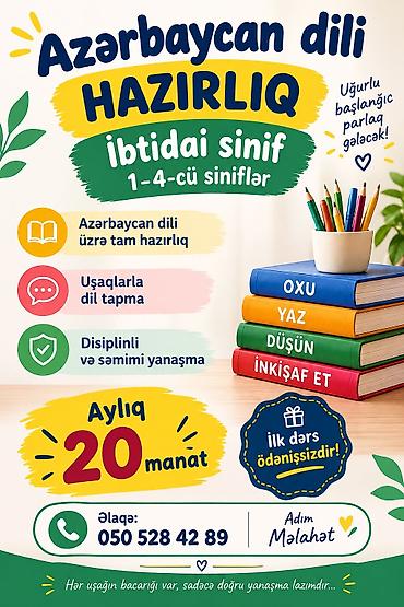 dim pdf ingilis dili: Məktəbəqədər və ibtidai sinif hazırlığı, Azərbaycan dili, Onlayn — 1