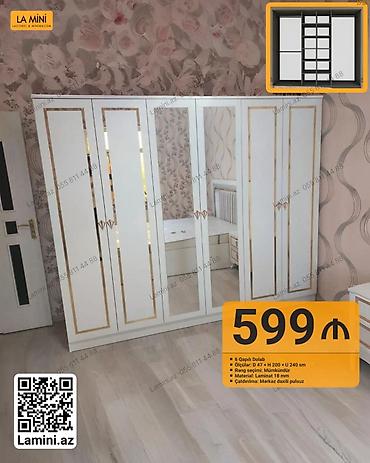 Ev və bağ: LA MINI 6 qapılı şkaf - Ölçülər: Dərinlik 47 sm × Hündürlük 200 sm × — 1