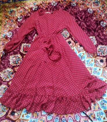 штапель таджикские платья: Повседневное платье, Лето, XL (EU 42), 2XL (EU 44)