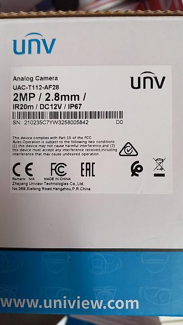 canon 5d mark iii: UNV UAC-T112-AF28 analoq təhlükəsizlik kamerası - Sensor: 2MP (Full — 2