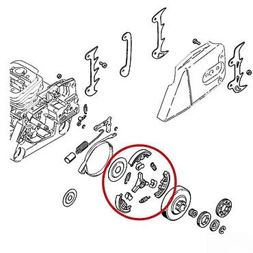 parkside nareznice: Centrifugalna lamela (kvačilo) za motorne testere – univerzalni tip - — 4