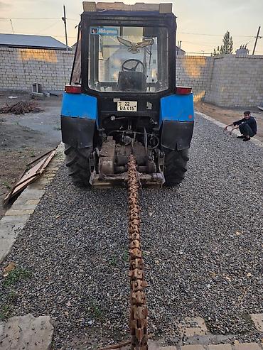 traqtor: Belarus 82 (MTZ-82) traktor – xəndək açan (trench) avadanlıqla — 3