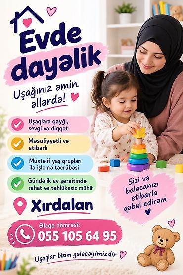 metal qebul: Evde dayəlik xidməti – Xırdalanda - Uşaqlar üçün qayğı, sevgi və — 1