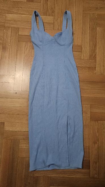 bershka teksas haljina: Bershka haljina u veličini s. Bez mane, svetloplava midi model — 1