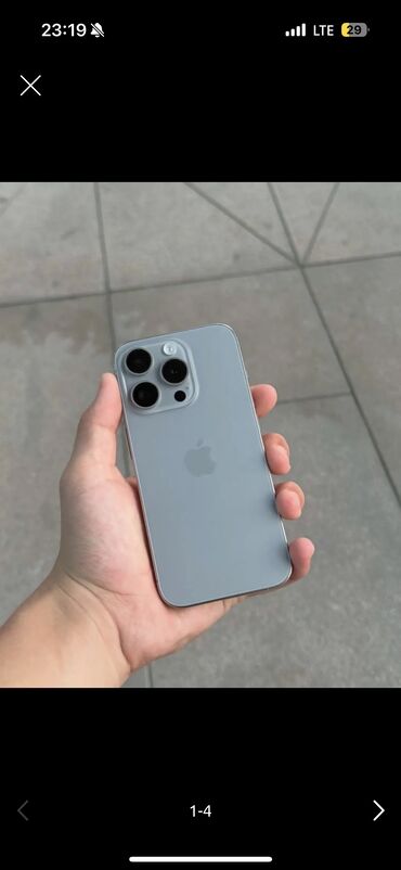 телефоны кнопачные: IPhone 15 Pro, Колдонулган, 128 ГБ, 90 %