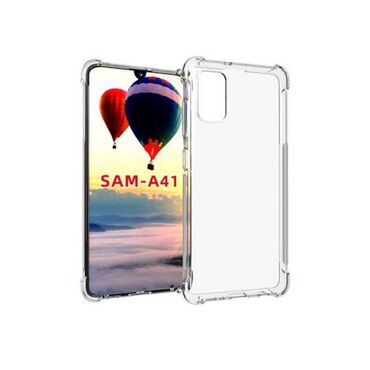 samsung a41: Чехол для Samsung Galaxy A41, прозрачный с усиленными углами