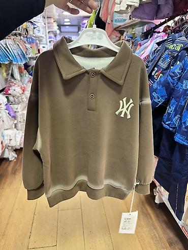 polo bear: Детская толстойка/батник YMD - Стиль: поло со стойким воротником и — 1