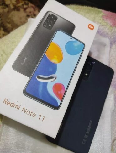 note 11 s: Xiaomi Redmi Note 11, 64 GB, rəng - Boz, 
 İki sim kartlı, Sensor, Barmaq izi