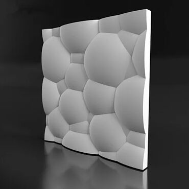 гипс декор: Гипсовые 3D панели "Пузыри" для декорирования стен 50×50 Декоративные