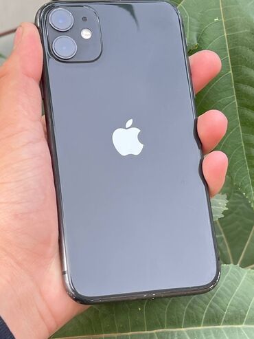 мобильные телефоны продаю: IPhone 11, Б/у, 64 ГБ, Черный, Защитное стекло, Чехол, Коробка, 76 %