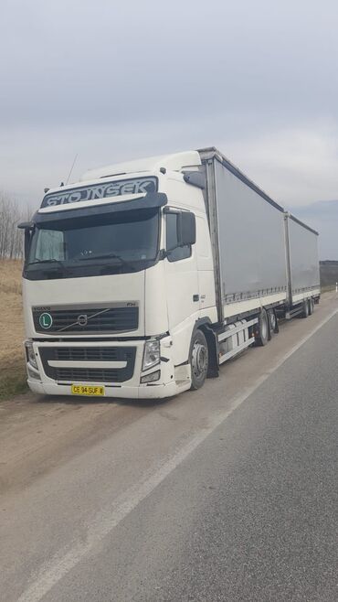 тандем шахман: Прицеп, Volvo, Шторный, от 12 т, Б/у