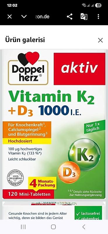 ən yaxşı d3 vitamini: Doppelherz aktiv Vitamin K2 + D3 – yüksək dozalarda kombinə edilmiş — 2