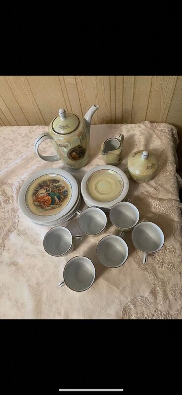 madonna çay desti: Çay dəsti, rəng - Sarı