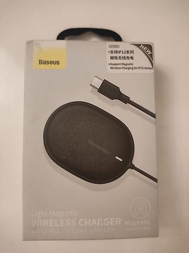 iphone 512: Qutusu heç açılmayıb. 15W Baseus Wireless magnetic charger - Simsiz — 1