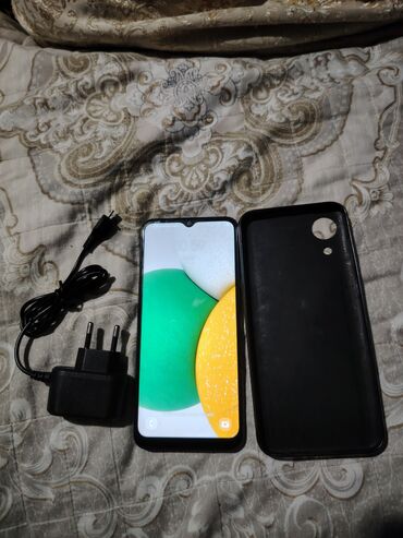gəncə telefon: Samsung Galaxy A03, 32 ГБ, цвет - Черный, Сенсорный, Две SIM карты