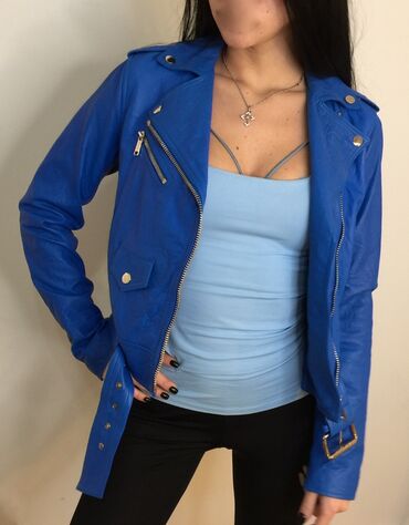 Ostale jakne, kaputi, prsluci: Michael Kors orig. kožna moto jakna iz USA S veličine. Jakna je od — 2