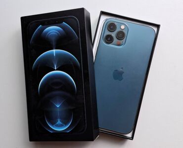 Apple iPhone: IPhone 12 Pro Max, 256 GB, Pacific Blue, Face ID