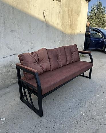divan ortuleri: Metall karkaslı 3 yerlik divan - Dizayn: Minimal və müasir xəttlər — 1