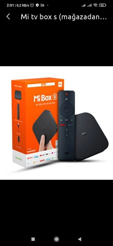 tv box: Yeni Smart TV boks Ünvandan götürmə