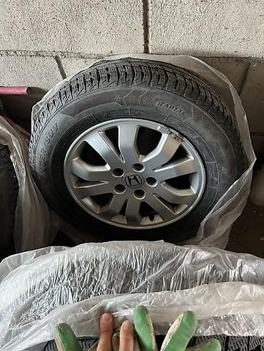 титан моноблок: Комплект из 4 легкосплавных дисков Honda с зимними шинами. - — 3