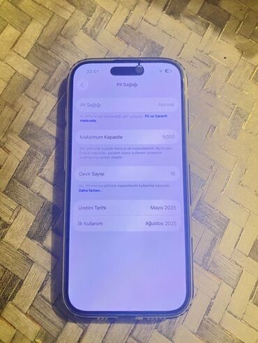 Apple iPhone: IPhone 16 Pro, 256 GB, Qara, Barmaq izi, Face ID, Simsiz şarj — 9