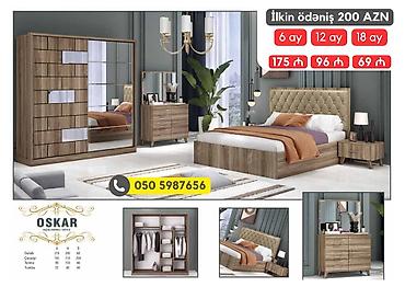 avanqart: 2 təknəfərlik çarpayı, Dolab, Termo, 2 tumba, Azərbaycan, Yeni — 4