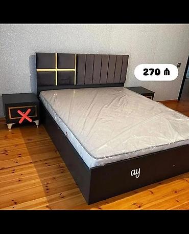 limon sam agaci: Mebel dəsti: iki nəfərlik çarpayı + başlıq + döşək - Ölçü: standart — 1
