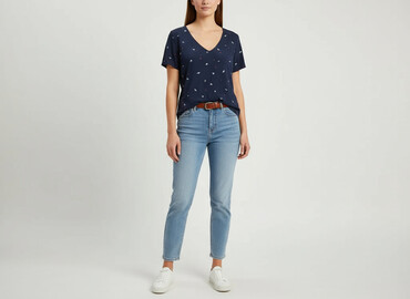 commes des garcon t shirty: Vila, T-shirt damski, rozmiar M