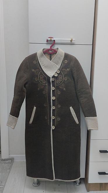 pull and: Пуховик, По колено, Made in KG, Стеганый, M — 2